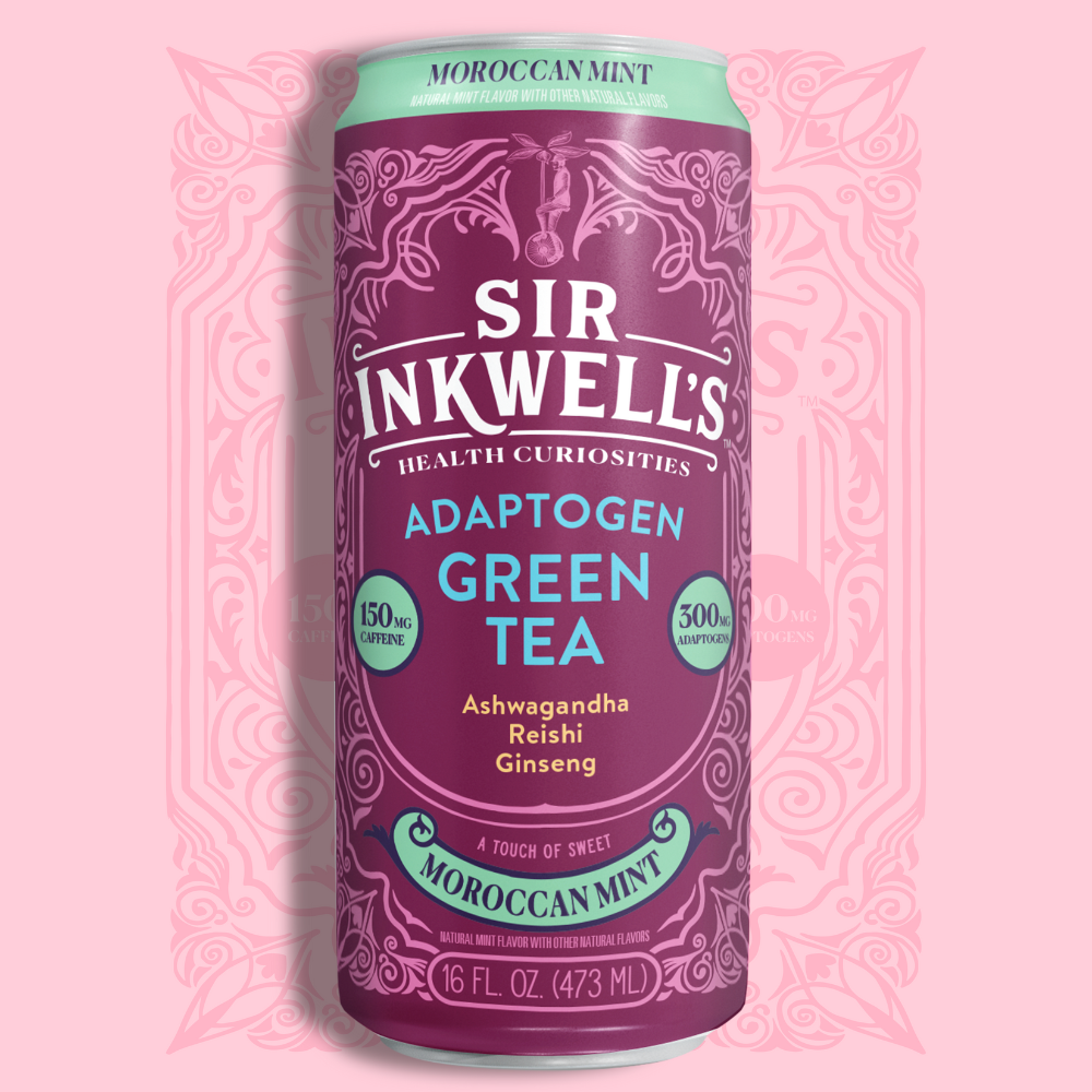 Adaptogen Infused Moroccan Mint Green Tea (12 Cans)