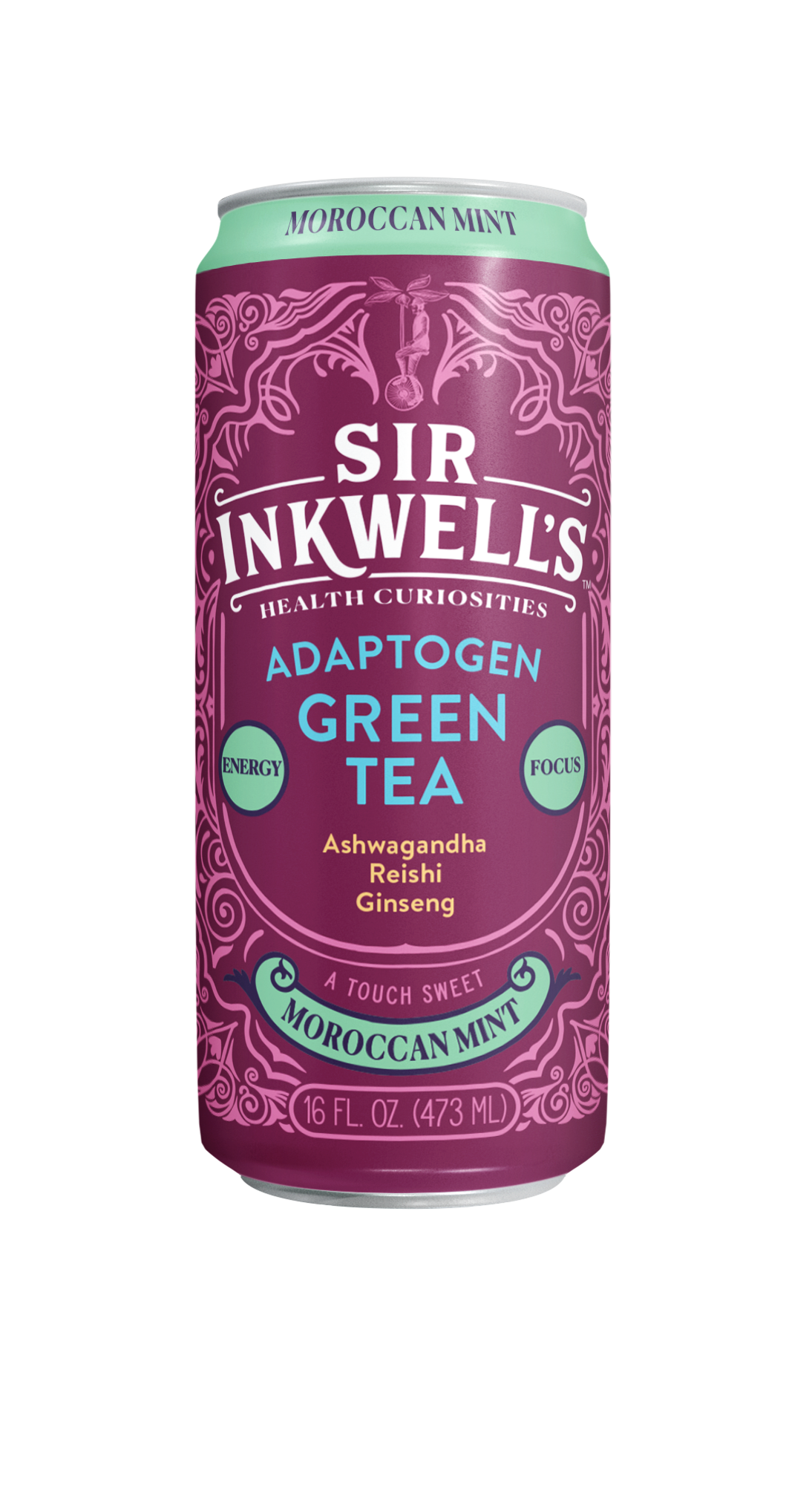 Adaptogen Infused Moroccan Mint Green Tea (12 Cans)