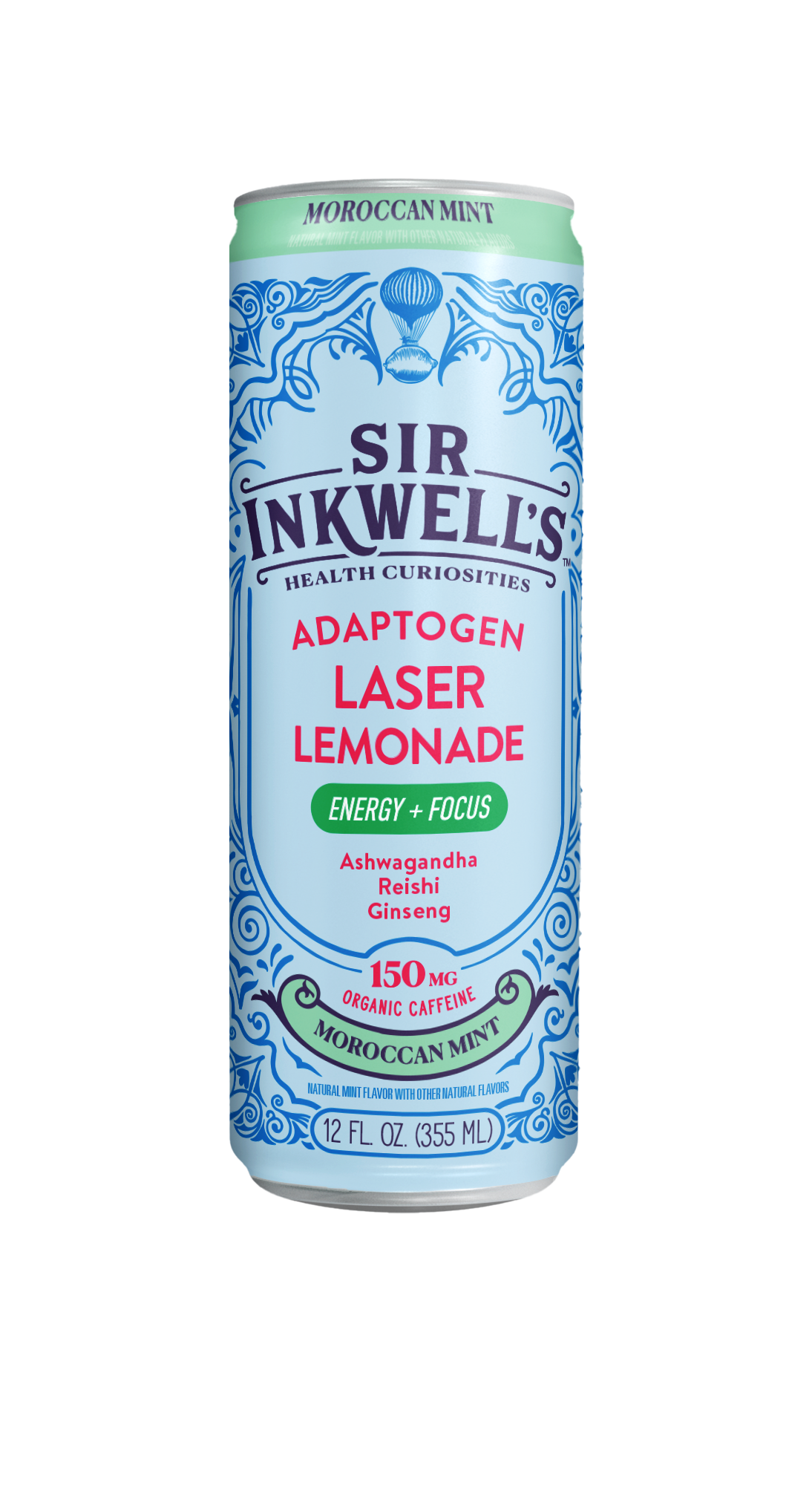 Adaptogen Infused Moroccan Mint Laser Lemonade (12 Cans) – Sir