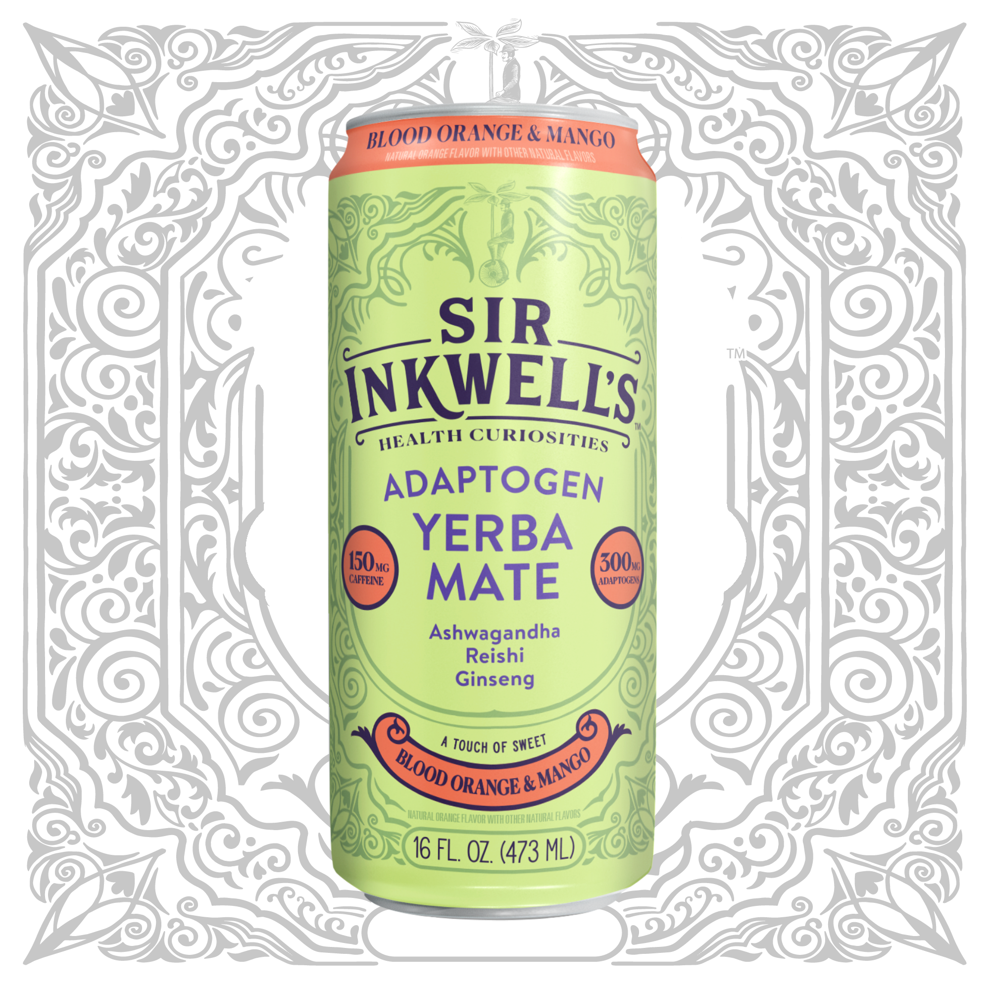 Adaptogen Infused Blood Orange & Mango Yerba Mate (12 Cans) – Sir